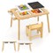 Multi-Function Kids Table and Chair Set with Chalkboard and Whiteboard
